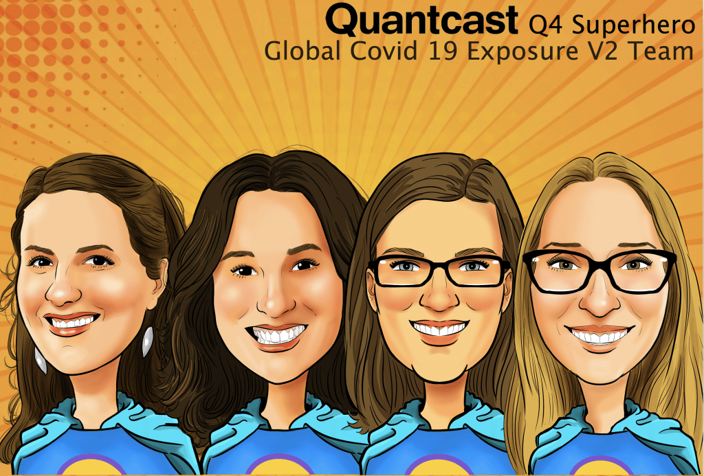 Illustration of four Quantcast employees